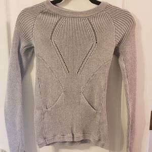 Lululemon Heather Grey Merinol Wool Sweater